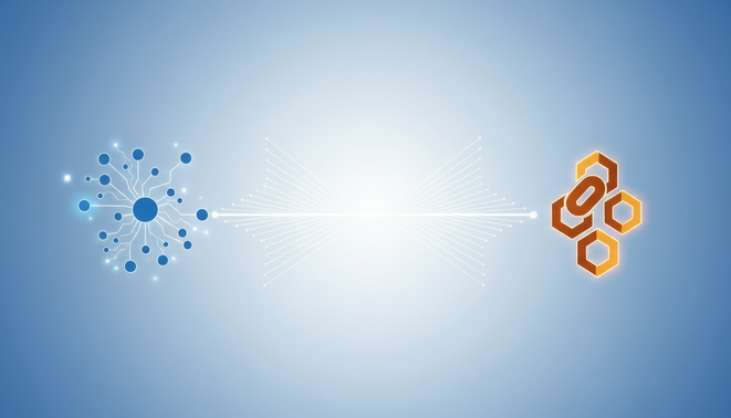 Digital bridge connecting artificial intelligence and blockchain technology