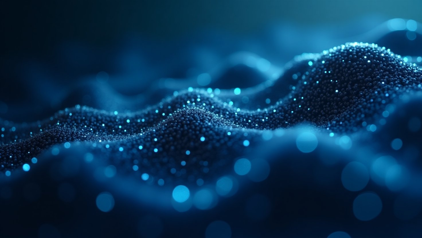 Abstract visual representation of AI technology