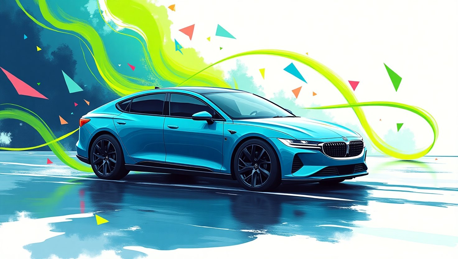 Illustration symbolizing innovation in the EV market