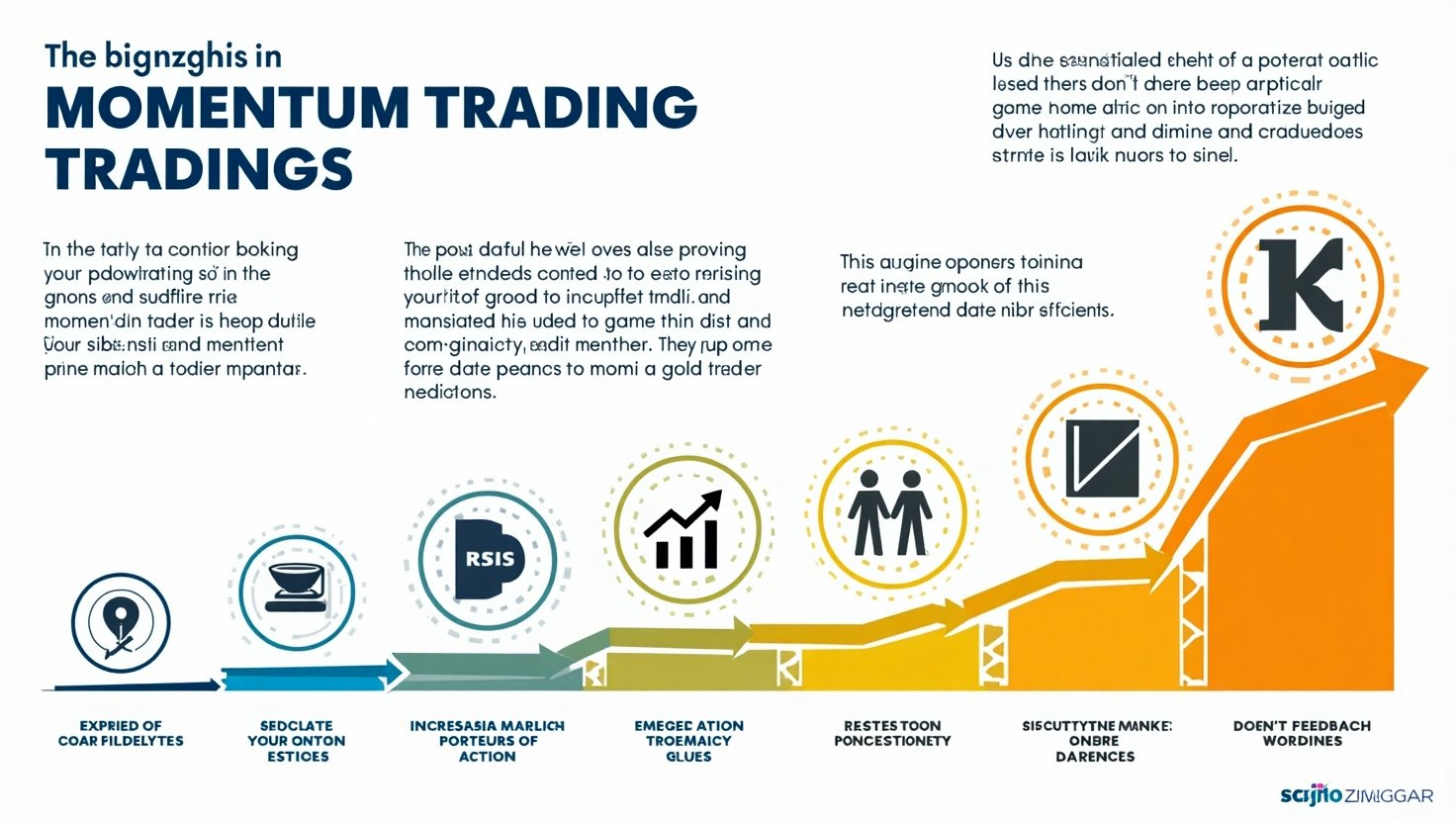 Infographic summarizing key insights about momentum trading