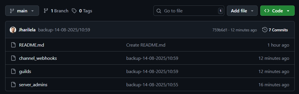 github backup