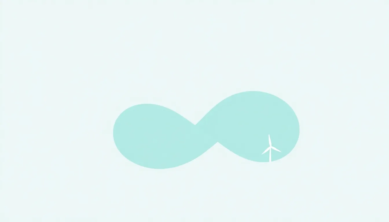Abstract concept visual representing AI efficiency and sustainability