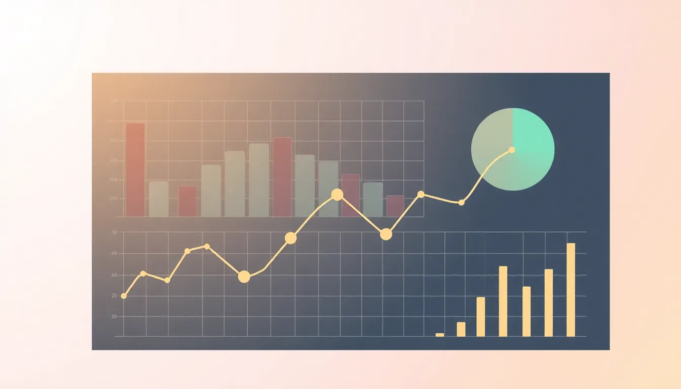Abstract chart layout no text