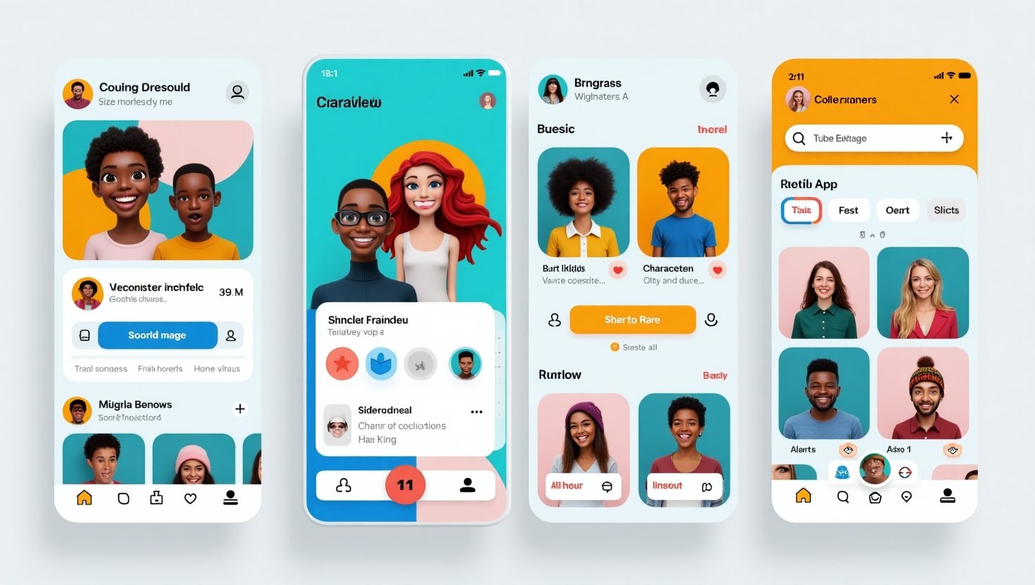 Character.AI Social Feed Interface