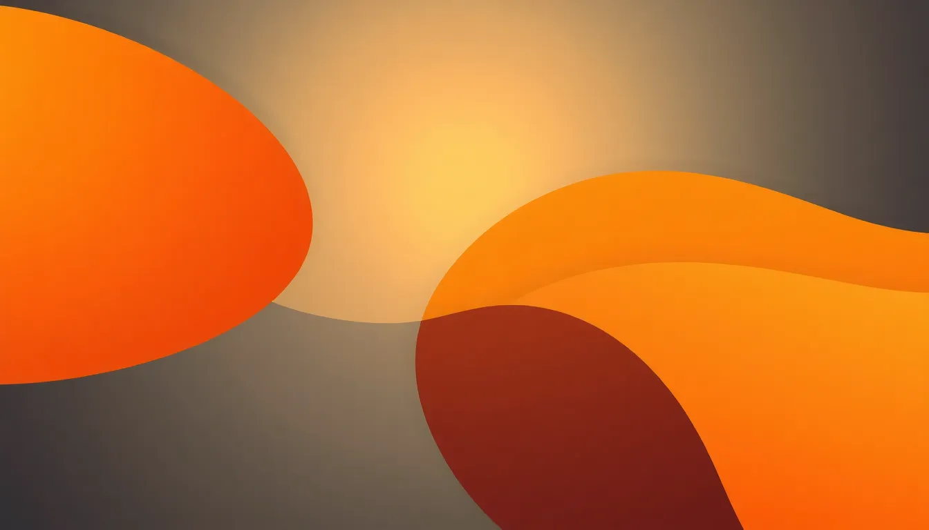 Abstract warm shapes converging toward a glowing center, symbolizing trust, integrity, and resilience in science, with no text or logos
