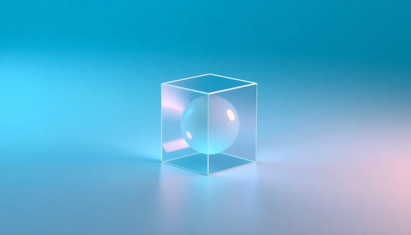 Minimal abstract rendering of a centimeter scale glass cell detecting radio waves for a quantum radar