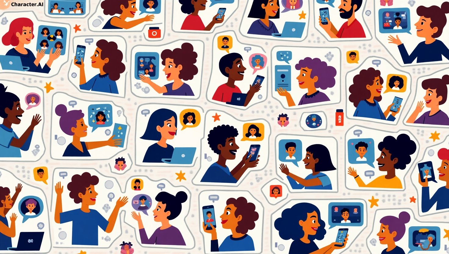User Interactions in Character.AI Social Feed
