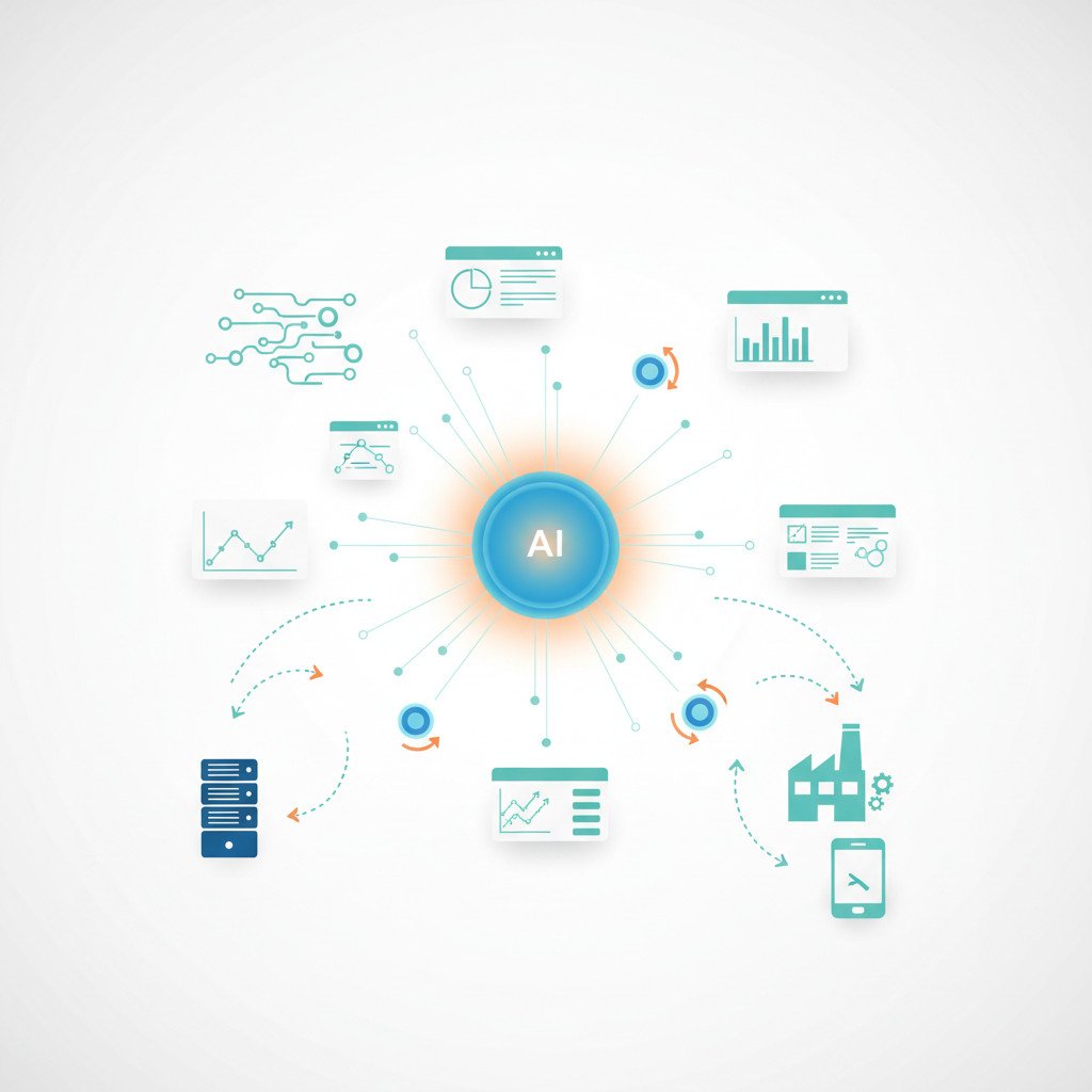 AI analytics conceptual illustration