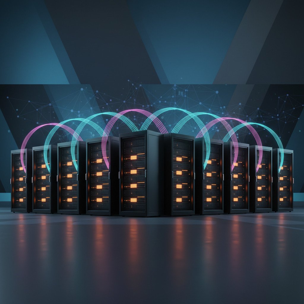 AI data center infrastructure visual