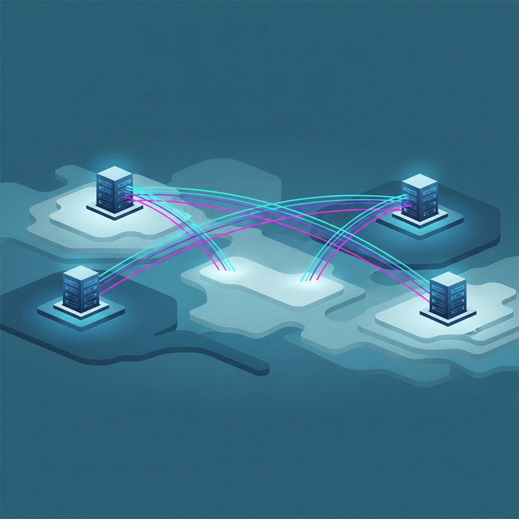 AI data centre interconnect illustration