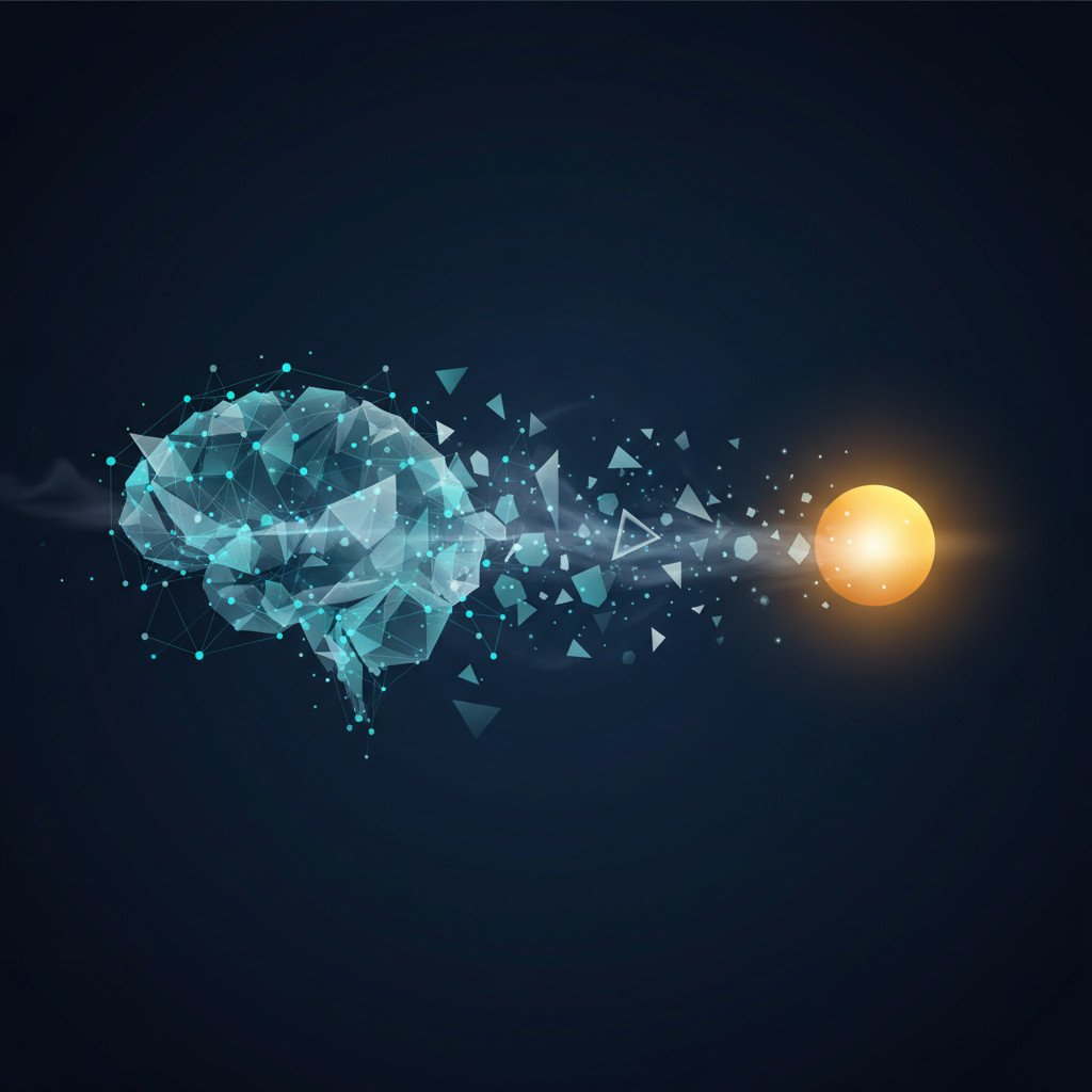 Abstract illustration of AI's elusive value