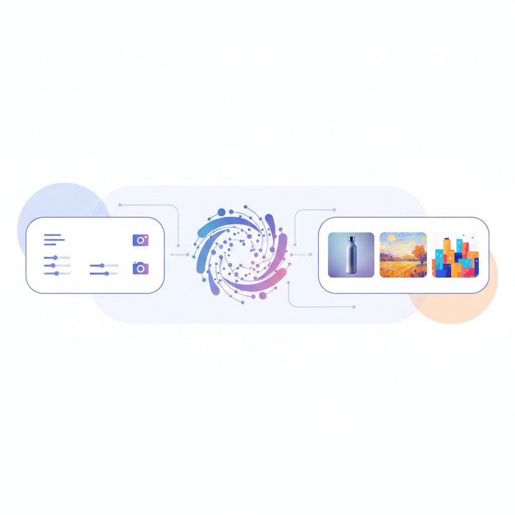 Visual: AI image generation flow