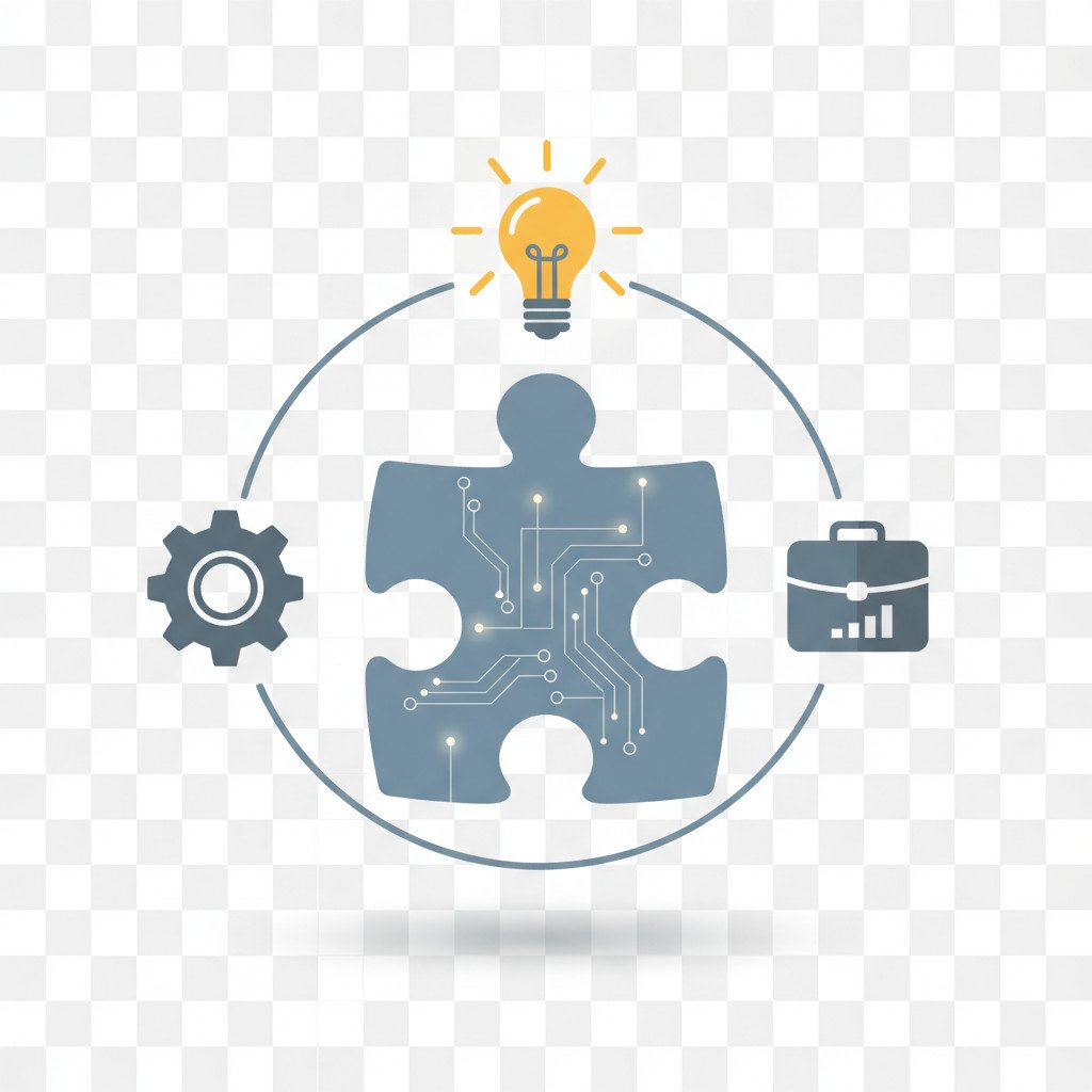 AI strategy for business illustration