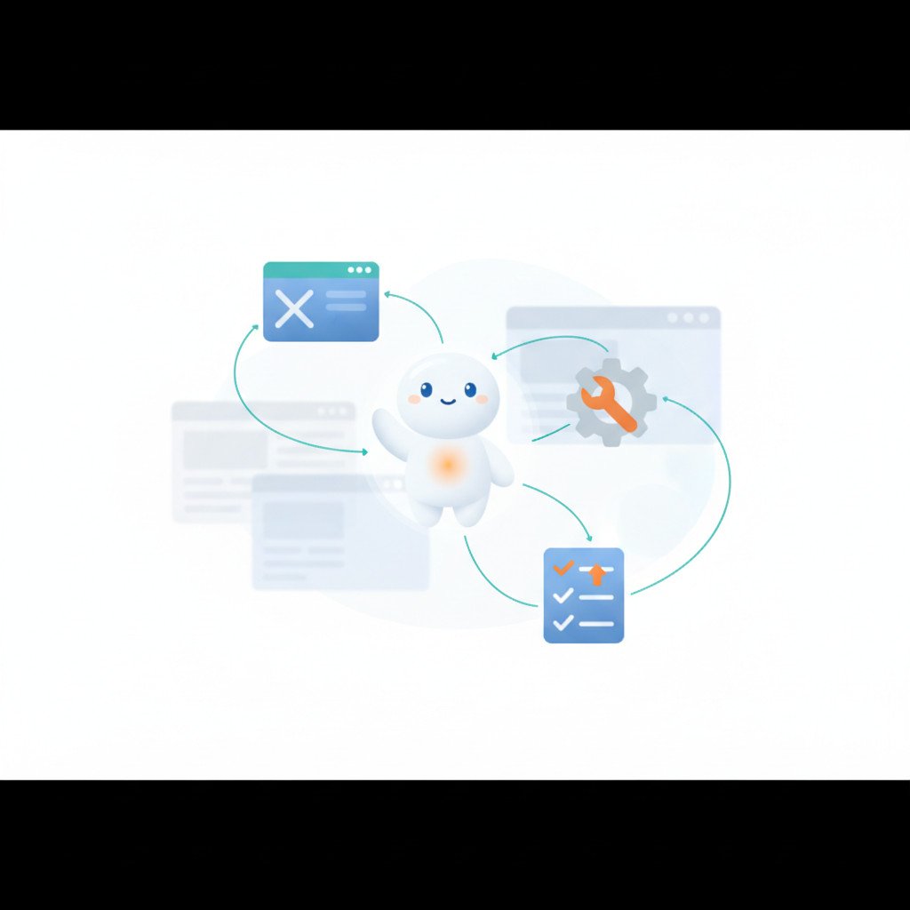 AI agent facilitating web automation processes