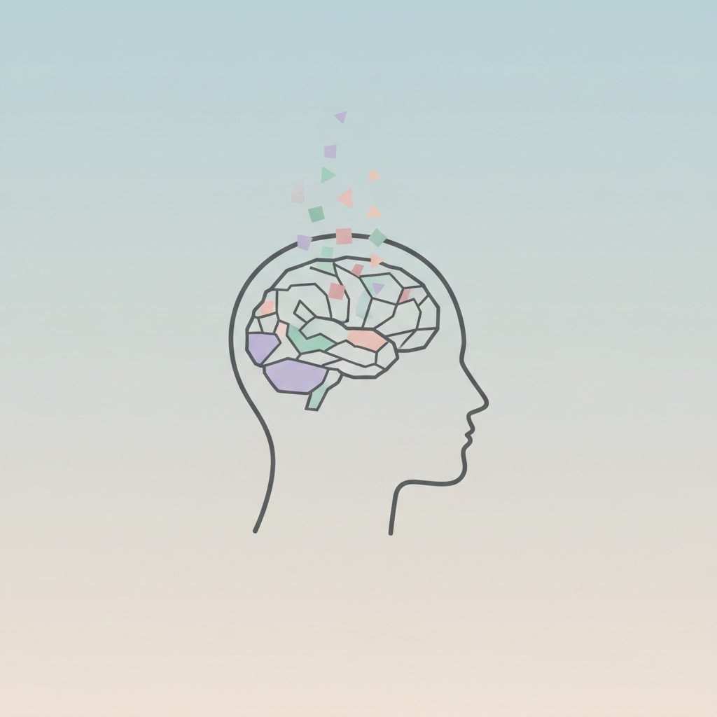 Mental exhaustion illustration