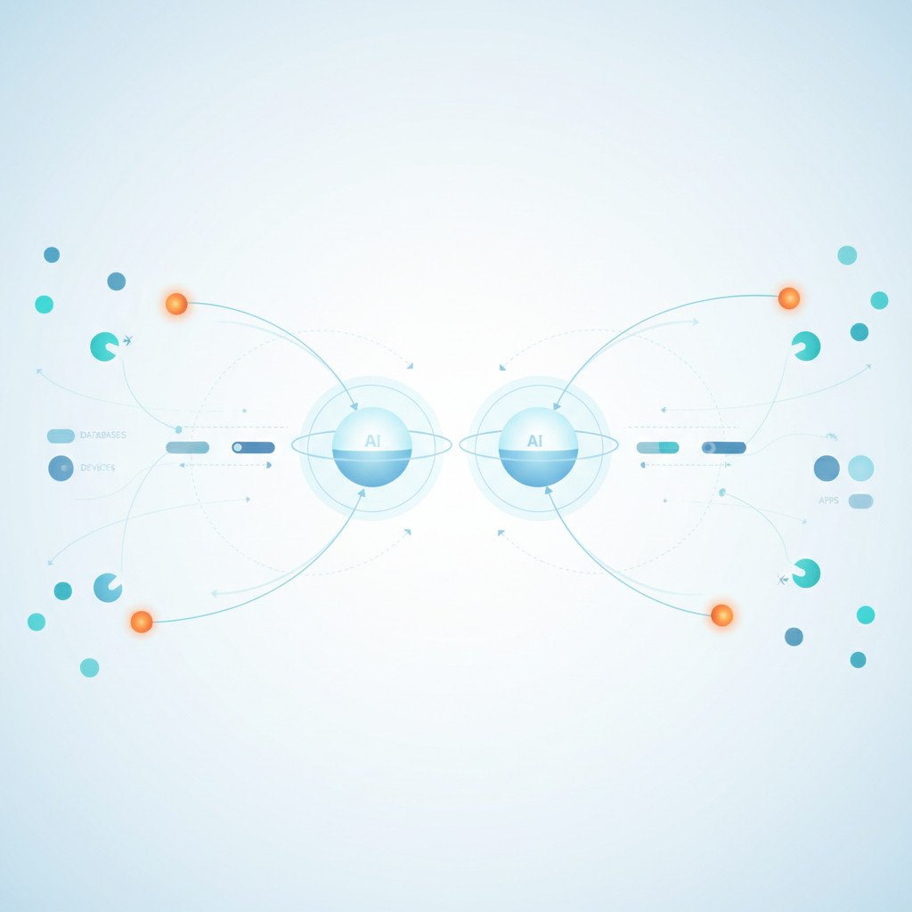 AI-driven data flow visual