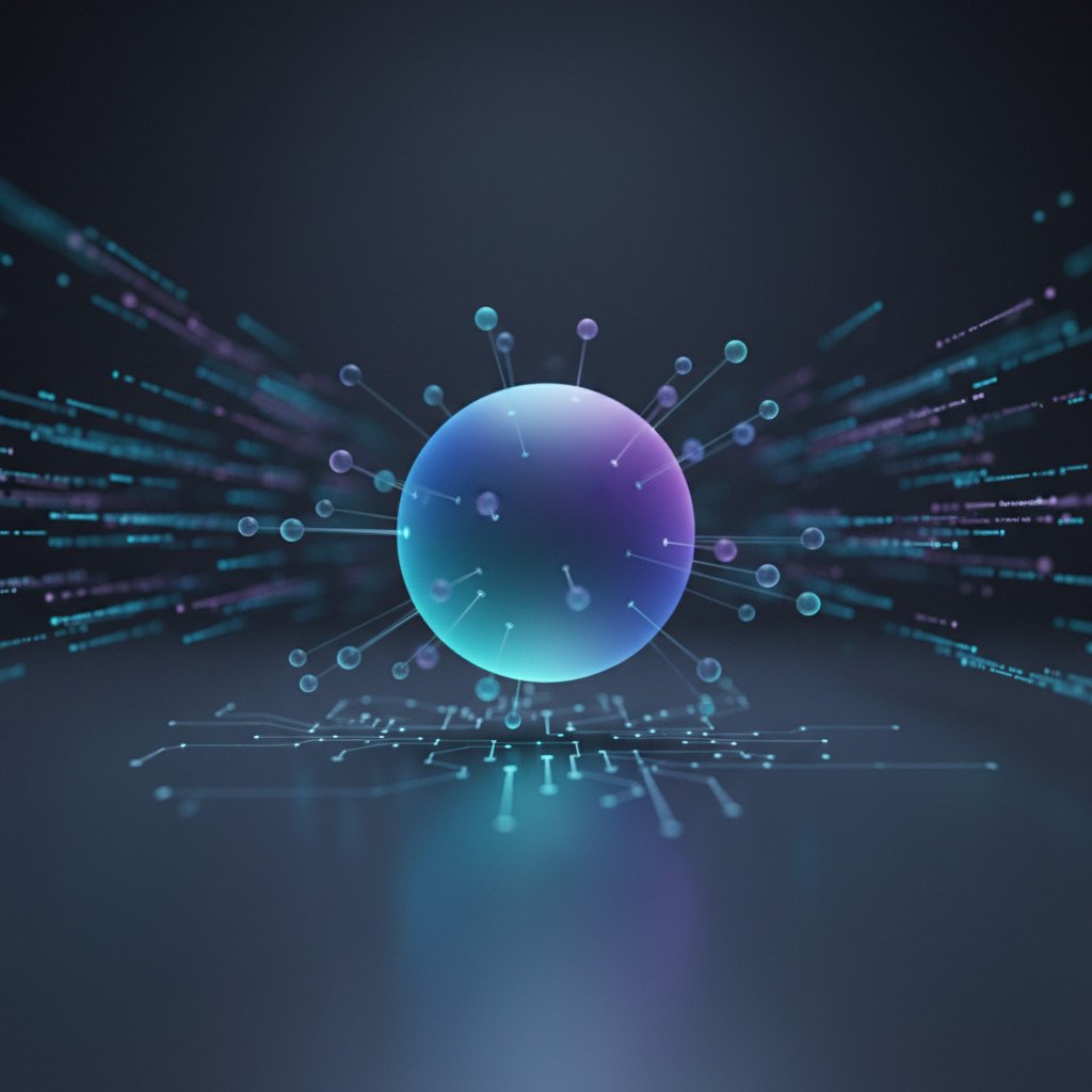 Futuristic AI concept illustration