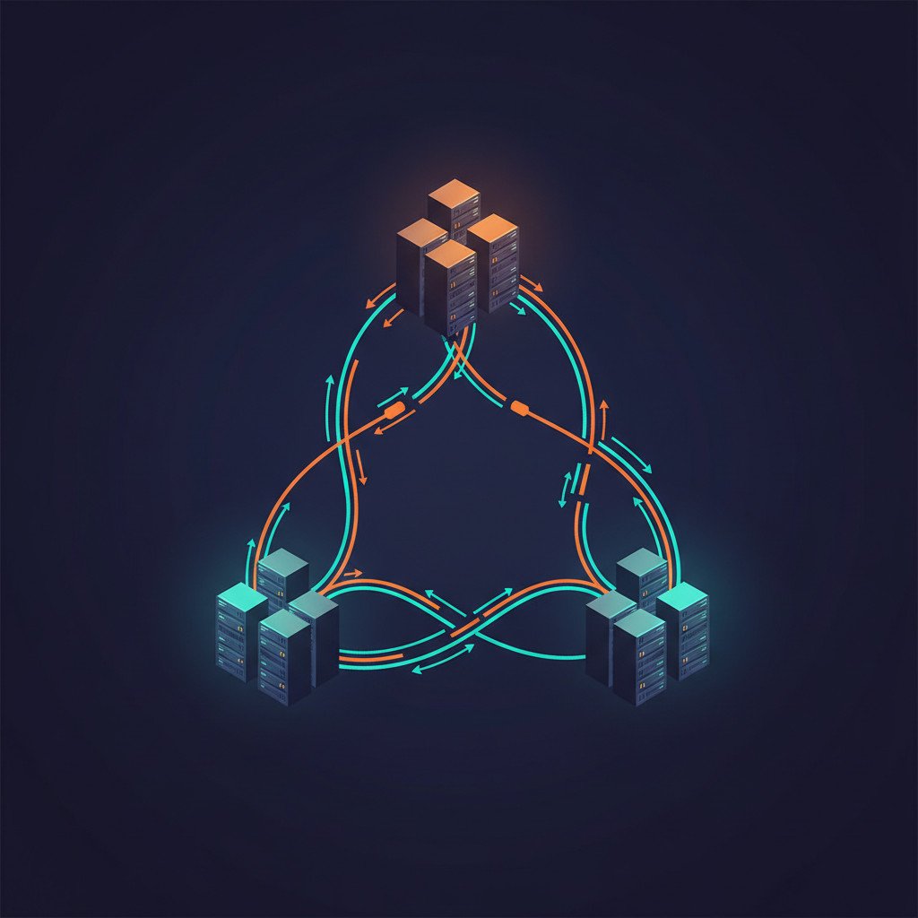 AI data centres interconnected by high speed networking