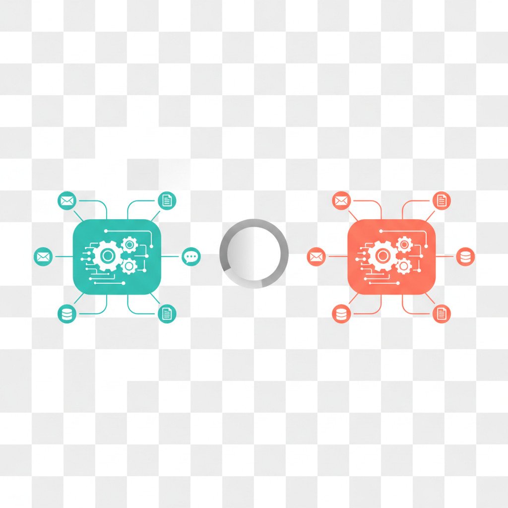 Two automation platforms side-by-side