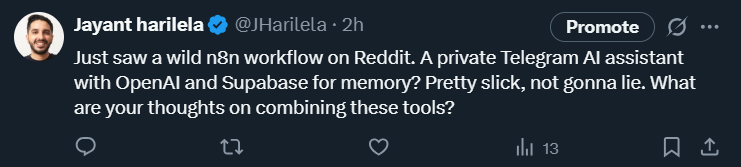 Example Tweet