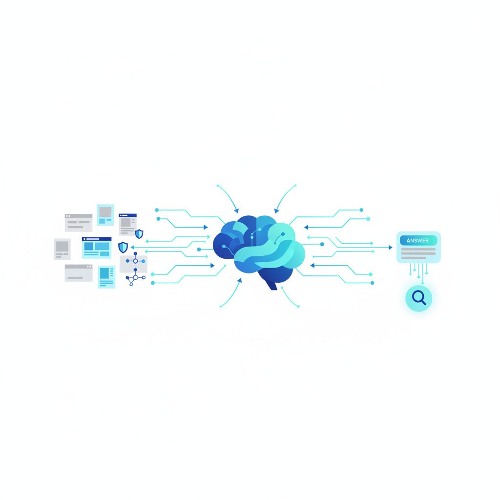 AI content ecosystem visual