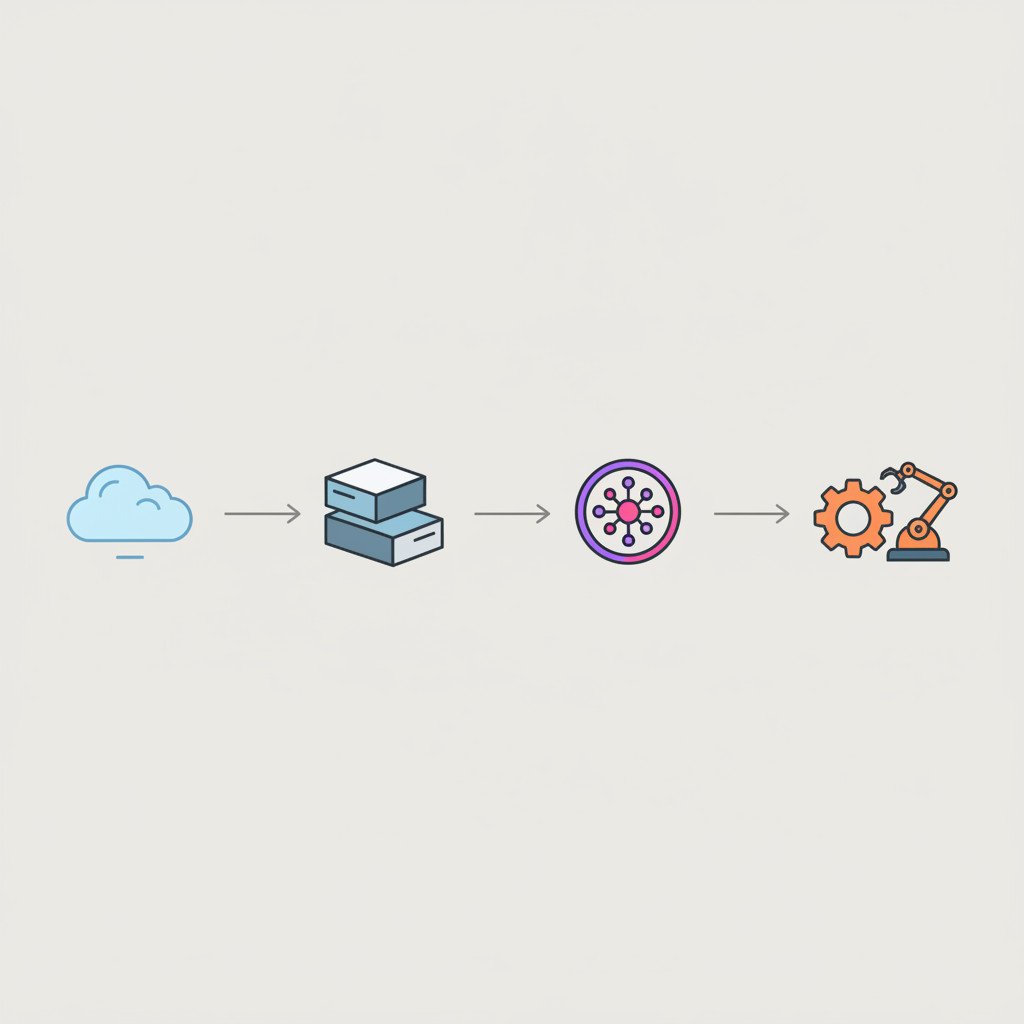 AI infrastructure workflow diagram