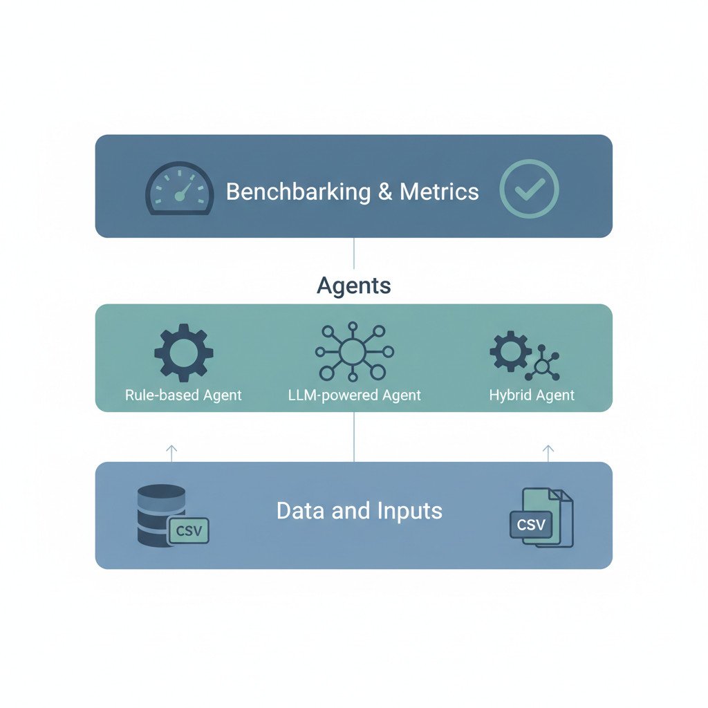 Enterprise AI benchmarking framework diagram
