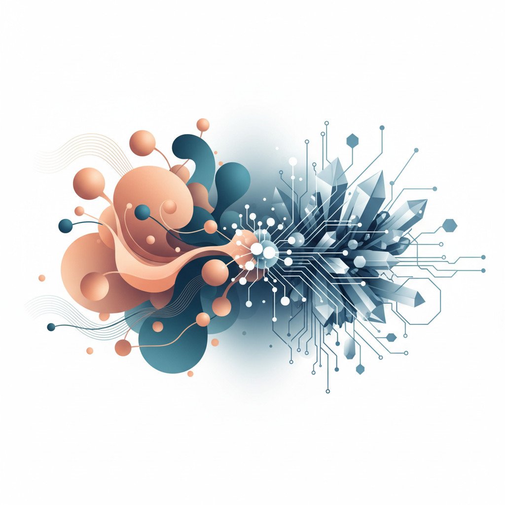 Abstract evolution from GPT-4o to GPT-5 showing modular architecture and routing