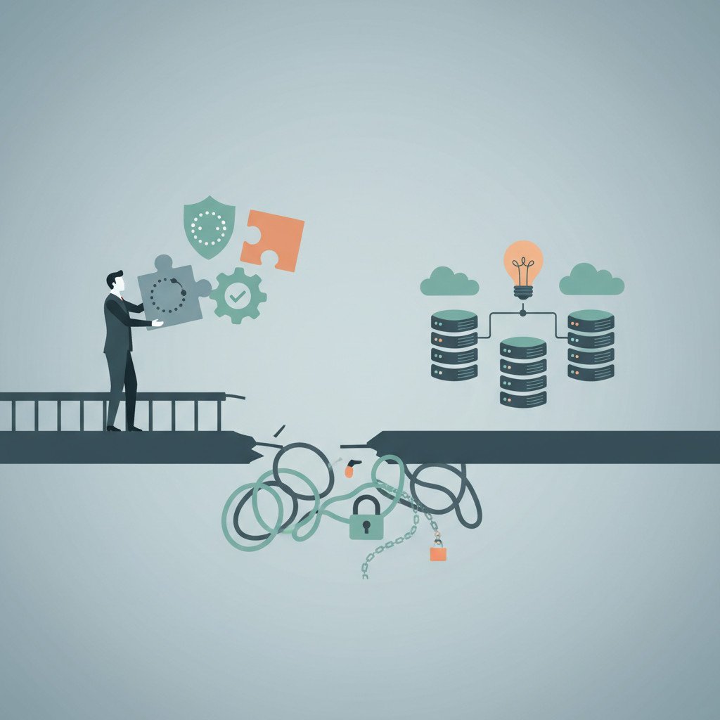 AI adoption challenges illustration