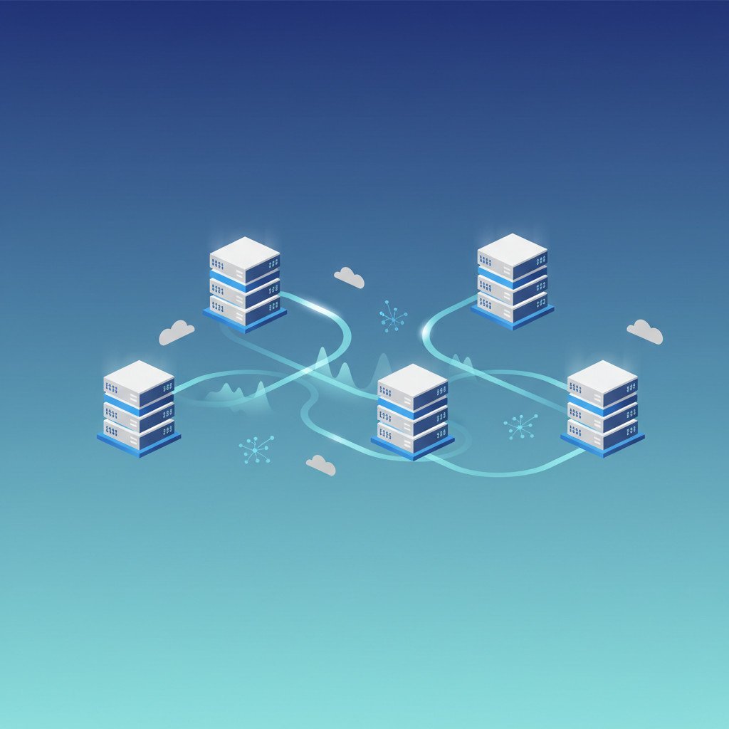 AI data centre interconnect illustration