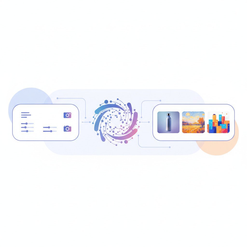 Visual: AI image generation flow