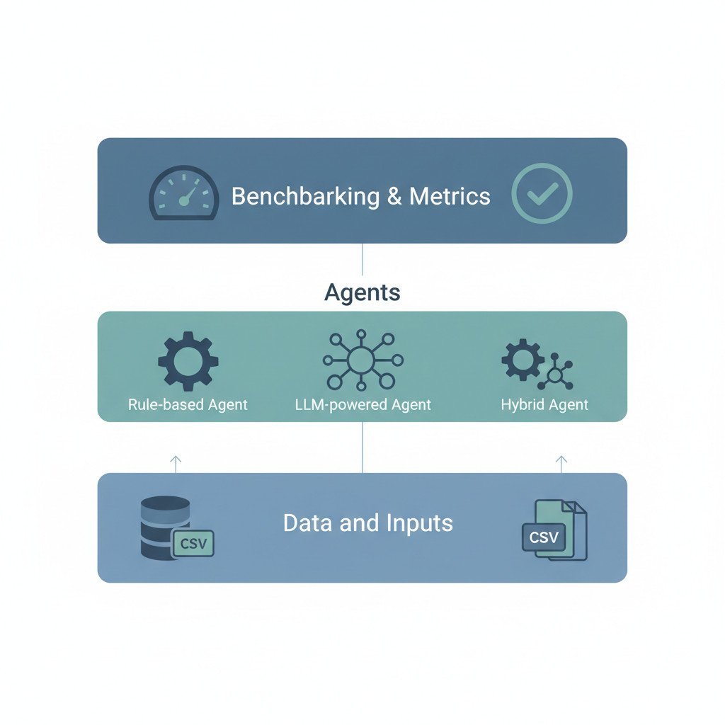 Enterprise AI benchmarking framework diagram