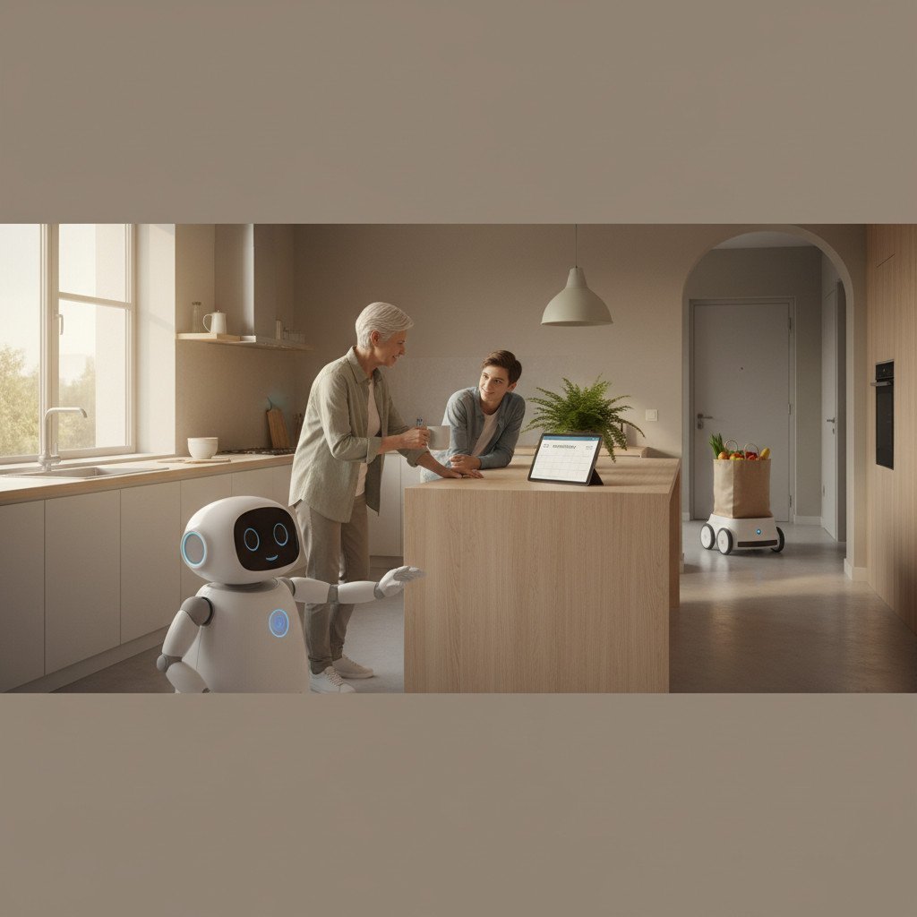 Everyday robotics integrated into a modern home