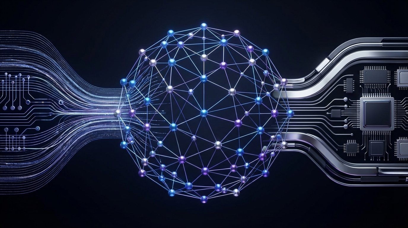 Abstract representation of the hybrid approach to Web3