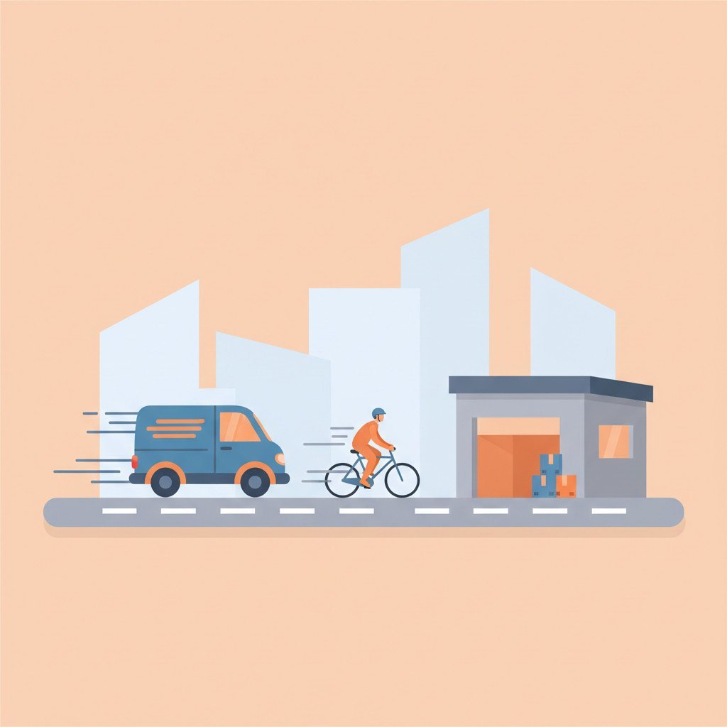 Instant delivery concept image