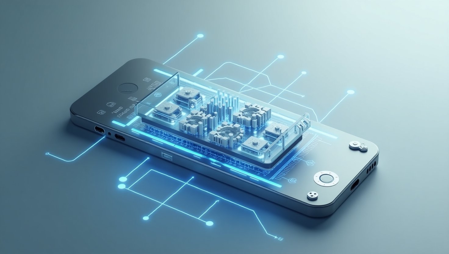 On-device inference visual depiction