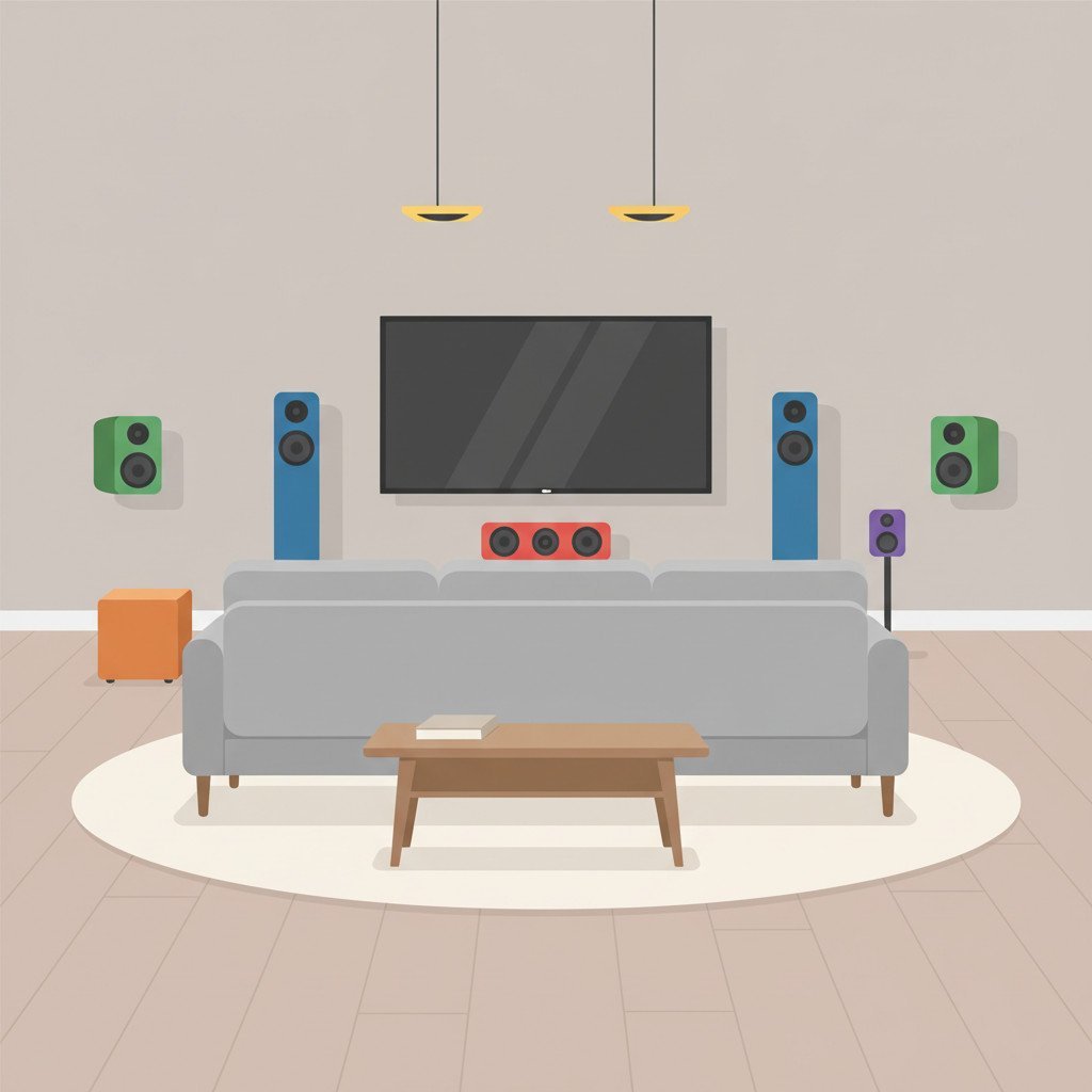 Surround sound setup diagram