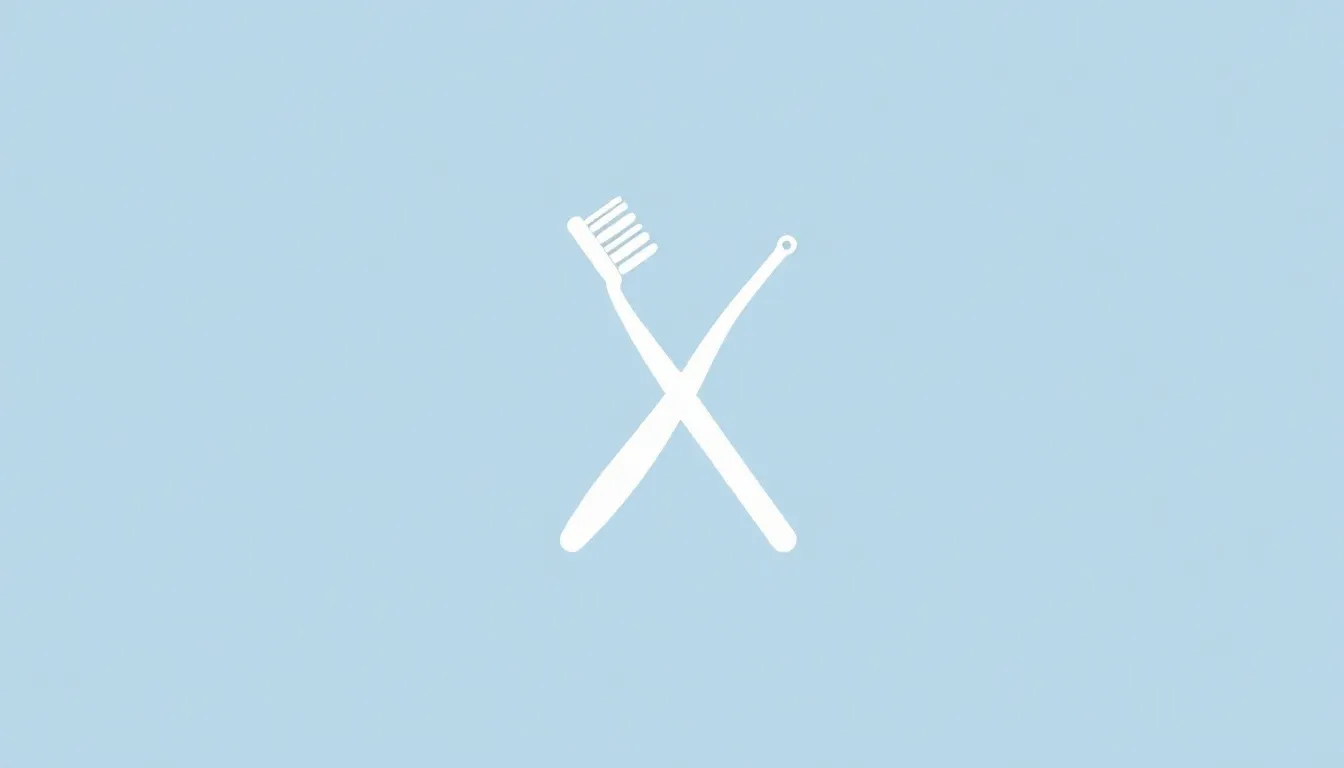 Minimal toothbrush icon header image