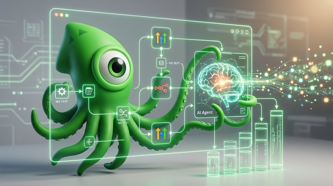 A flowchart showing how n8n ai agents process a new lead, trigger an n8n webhook, analyze data, and update a GoHighLevel CRM pipeline automatically.